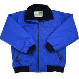 WearGuard Men's Chevron Techron Uniform Logo Blue Puffer Work Jacket Size M VTG
